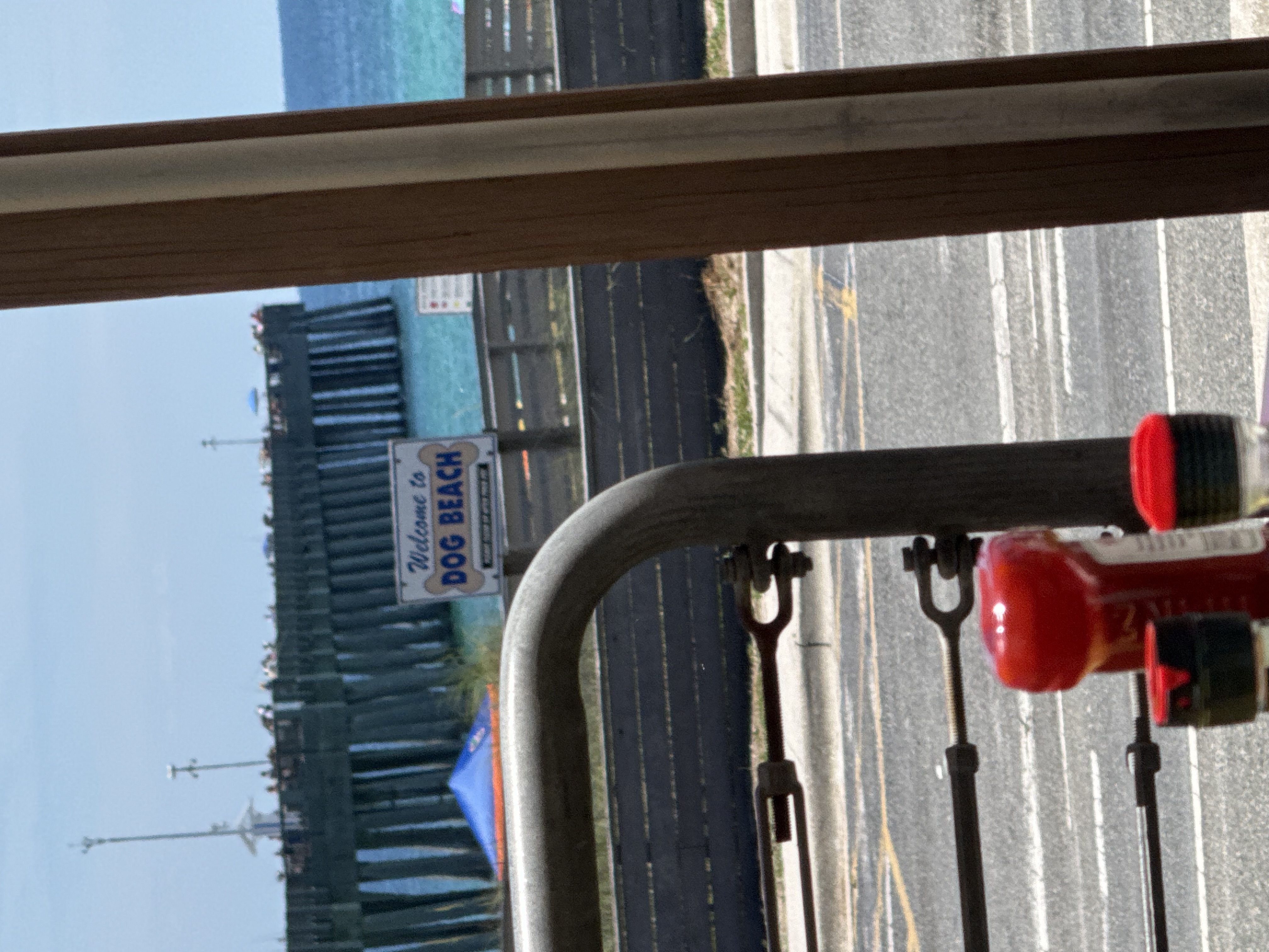 Welcome to Dog Beach sign